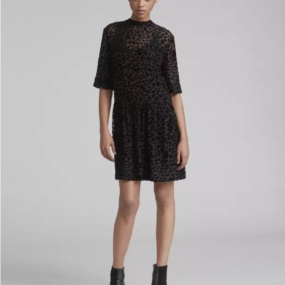 Rag&bone Black Leopard Dress